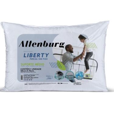 Imagem de Travesseiro branco liberty antialergico medida 50 x 70 bom sono - Alte