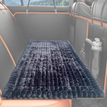 Imagem de Tapete de cama de cachorro para extensor de banco traseiro de carro, tapete antiderrapante para protetor de assento traseiro de carro, capa de sofá de cachorro peludo, cama lavável para cães de viagem