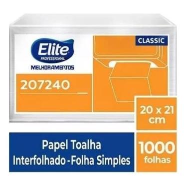 Imagem de Papel Toalha Interfolhado C/ 1000 - Folha Simples Elite