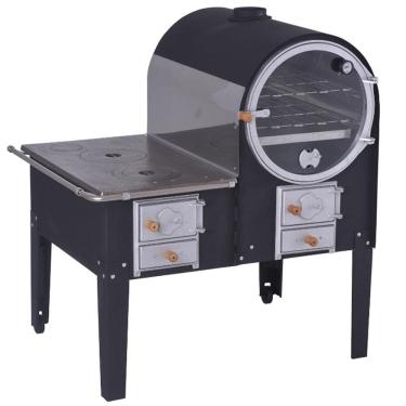 Imagem de Forno a Lenha Grande 80 cm com Fogão F751 Fornellar