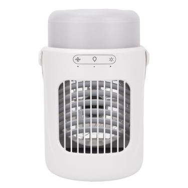 Imagem de Dioche Ventilador Refrigerador de Ar Portátil, Bateria de 10000mAh, Tanque de água de 600ml, Ventilador de Resfriamento de Mesa Recarregável USB para Camping, Pesca, Caminhada Com 3