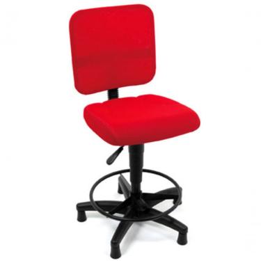 Imagem de Cadeira Secretária Base Caixa Tela Mesh Vermelho
