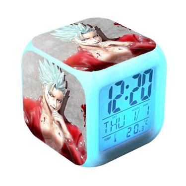 Imagem de Relógio digital LED Despertador Sevens Deadly Sins 8x8x8cm