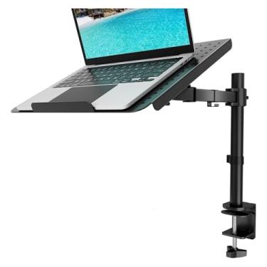 Imagem de Suporte para monitor de laptop com altura ajustável, base suspensa, suporte giratório