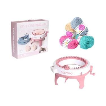 Imagem de Máquina De Tricô Manual De 48 Agulhas Para Adultos E Crianças, Cilindr