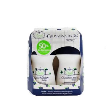 Imagem de Kit com 2 Desodorante Roll-On Blueber Giovanna Baby