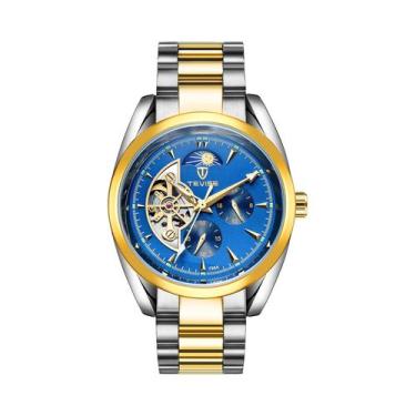 Imagem de Relógio Mecânico Automático De Luxo Masculino Em Aço Inoxidável À Prov