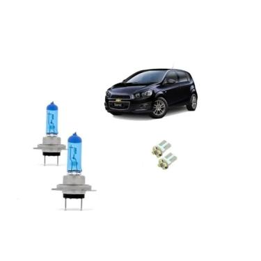 Imagem de Lampada Super Branca Farol Baixo 8500K Gm Sonic - Inmetro