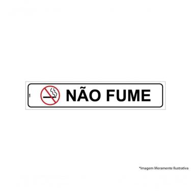 Imagem de Placa Sinal.Pvc 05X25Cm Nao Fume Ref2355