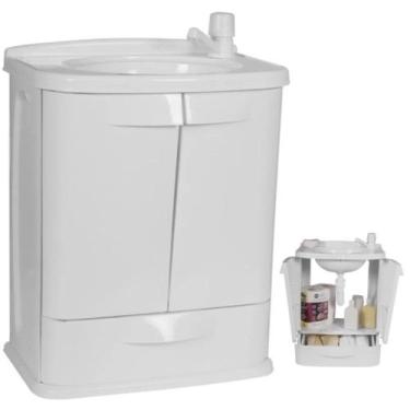 Imagem de Gabinete Suspenso Armário Para Banheiro Astra Com Lavatório