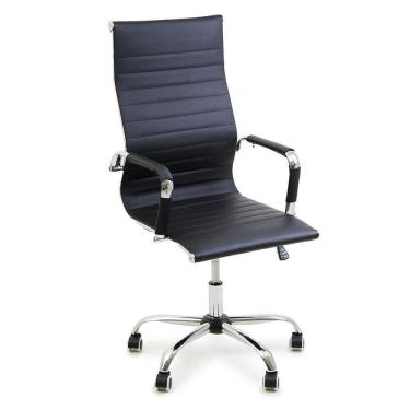 Imagem de Cadeira Alta De Escritorio Esteirinha Giratoria Ergonomica Preto
