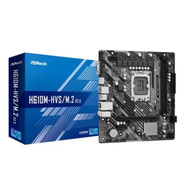 Imagem de Placa-Mãe Asrock H610m, P/ Intel LGA 1700 (Intel 13ª E 12ª Geração), Matx, DDR4 - H610m-Hvs/M.2 R2.0