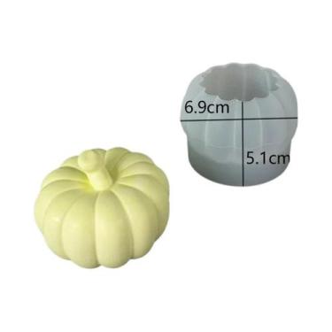 Imagem de Molde De Silicone De Abóbora De Halloween Para Velas, Resina Epóxi E C
