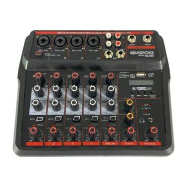 Imagem de Mesa de Som 6 Canais MC6-BT - SOUNDVOICE