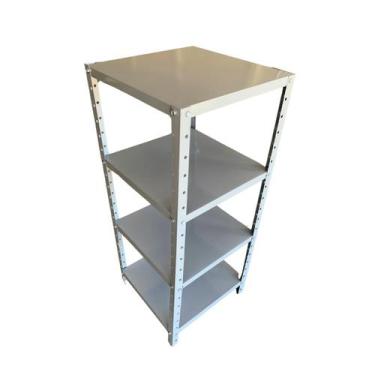 Imagem de Estante cinza aço 4 prateleiras 40 cm multiuso escritório - TECMA