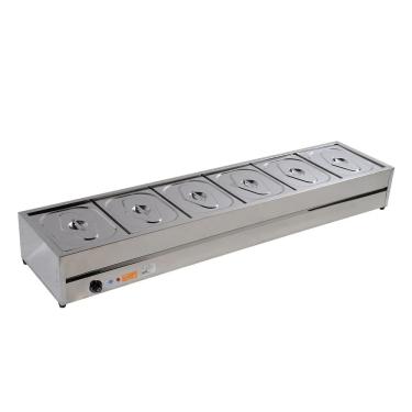 Imagem de Rechaud Self Service Térmico 6 Cubas Aço Inox Ibet