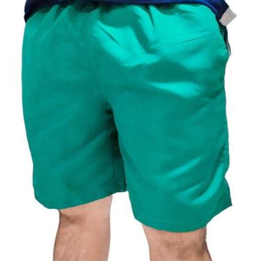 Imagem de Short Tactel Masculino Colorido Bermuda Lisa - Repelique, GG, Verde