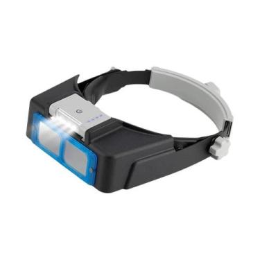Imagem de Lupa Iluminada Com Carregamento USB 1.5x 2x 2.5x 3.5x 4 Lentes Profiss