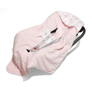 Imagem de Manta Para Bebê Conforto E Carrinho Com Capuz 85Cm X 75Cm - Papi, Rosa
