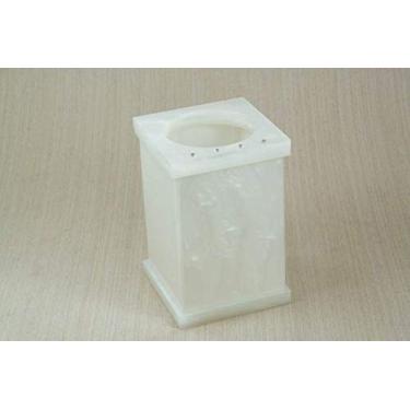 Imagem de Pote Vazado Cristal em Acrílico Com Strass Pérola Decor Acrílicos