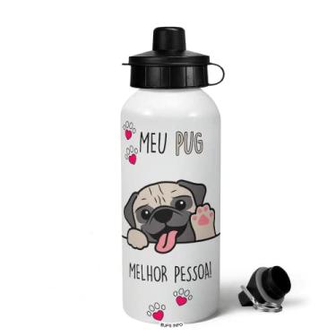 Imagem de Garrafa Squeeze MQ - Meu Pug, melhor pessoa!