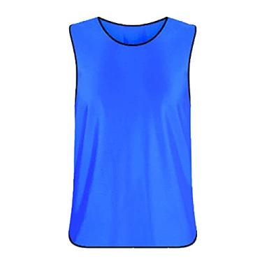Imagem de Coletes sem mangas Scrimmage camisas de grupo de basquete respiráveis futebol treinamento equipe camisas de futebol pinhetes de futebol para homens mulheres 6 peças, B, tamanho único