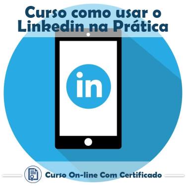 Imagem de Curso online em videoaula de como usar o LinkedIn na prática com Certificado + 2 brindes