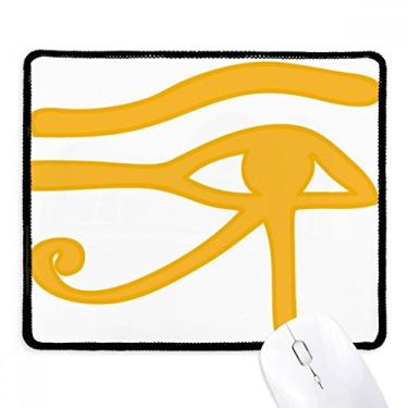 Imagem de Tapete de borracha para jogos com bordas costuradas para decoração dos olhos do antigo Egito