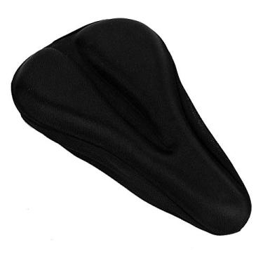 Imagem de 03 Almofada para assento de bicicleta em gel de sílica, capa de assento de bicicleta em gel, universal para bicicletas estacionárias de ciclismo (ranhura reta)