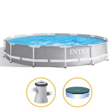 Imagem de Piscina Armação 4.485 L com Filtro + Capa - Intex