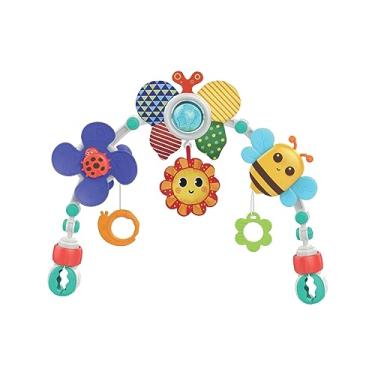 Imagem de Maxi Baby Móbile Arco com Chocalho Interativo Spring, Encaixe Universal para Carrinho, Berço, Bebê conforto, Cadeiras - Cores Vibrantes e Formatos da Natureza