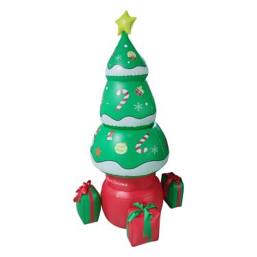 Imagem de Árvore de Natal inflável - Decorações de jardim de Natal infláveis embutidos LED | Árvore iluminada de natal explodir decoração de natal ao ar livre jardim jardim
