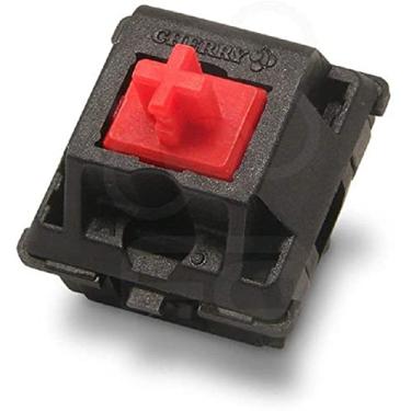 Imagem de Granvela Cherry MX Switches - MX1AG1NN | Montagem em placa | Interruptores táteis clicky para teclado mecânico (vermelho, 10 peças)