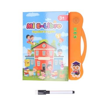 Imagem de Máquina De Leitura Precoce Bilíngue Espanhol-inglês: Brinquedo Educacional De E-book Para Crianças, 20 Páginas Interativas, Aprendizado E Diversão, Alimentado Por Bateria(laranja)