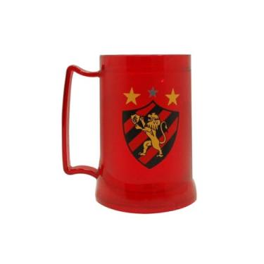 Imagem de Caneca De Gel Vermelha Sport Club Recife Leão Da Ilha 400ml