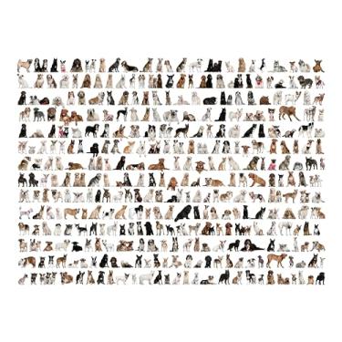 Imagem de Quebra-cabeça 1000 peças Muitos Cachorros "Doguinhos" | Papel Premium com Pôster em Tamanho Real | Adulto Infantil | Jogo de Montar Criativo | Presente Divertido e Antiestresse | 70X50 cm (Montado)