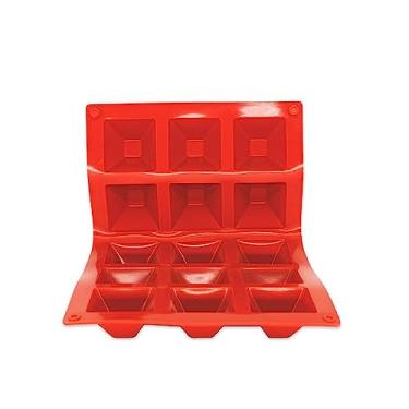 Imagem de forma silicone gelo 30x17cm barra com 15 cubos forminhas