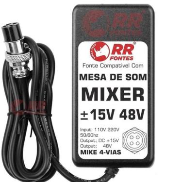 Imagem de Fonte Dc 15V E 48V Para Mesa Mixer Karsect Kt-04Up 06Up 08Up - Rrfonte