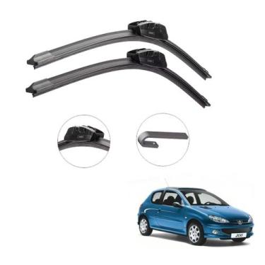 Imagem de Par Palheta Limpador Peugeot 206 Cc E Sw 1999 A 2009 Bosch