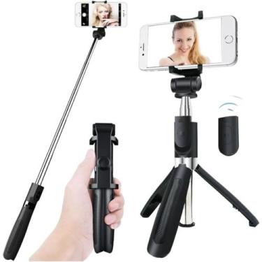 Imagem de Pau de Selfie Bastão Selfie Controle Remoto Bluetooth Tripé - B-MAX