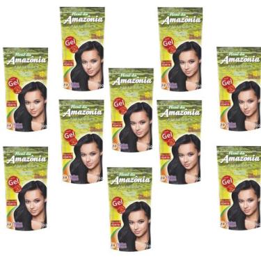 Imagem de Hene em gel amazonia 180gr pouch preto forte (preto azulado) - DIVINA 