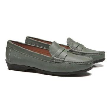 Imagem de Mocassim Feminino Mood1 Atenas Verde Esmeralda Samello-Feminino