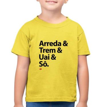 Imagem de Camiseta Algodão Infantil Arreda & Trem & Uai & Sô - Foca na Moda, Ama