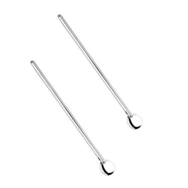 Imagem de Colher de suco 2un coquetel drinks bailarina inox longa 30,5cm - clink