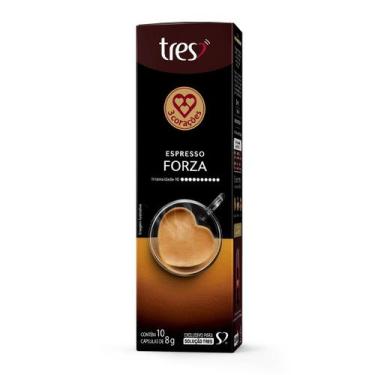 Imagem de Café em Cápsula Espresso Forza Tres Caixa 10 Unidades 8g Cada - Tres C