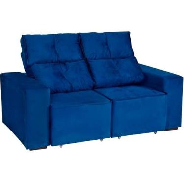Imagem de Estofado Adapt 2 Lugares Retrátil e Reclinável Espuma D23 Paraná, Azul