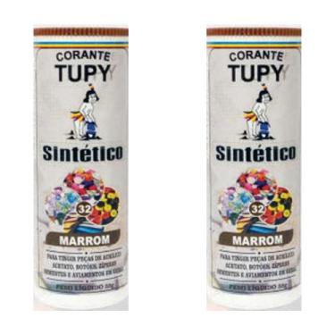 Imagem de Corante Tupy Sintético P/ Tingir Botões , Zíper  2 Unidades, Marrom