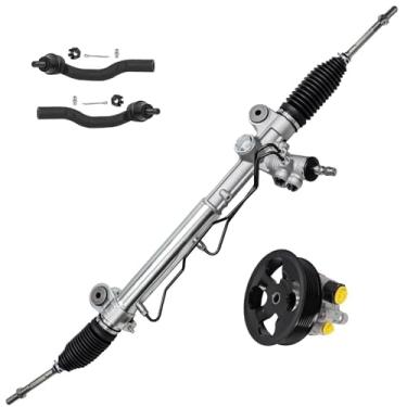 Imagem de 2.4L Cremalheira e pinhão Adequado para Toyota Camry 2004-2009 Adequado para Solara 2004-2008 2005 2006 2007 Conjunto de cremalheira e pinhão Bomba de direção hidráulica com polia Barras de direção di