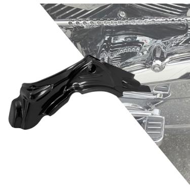 Imagem de HDBUBALUS Capas laterais de base de cilindro de motocicleta adequadas para Harley TouringRoad King Road Street Electra Glide 2007-2016 Dyna Fat Bob Low Rider Super Glide 2006-2017 (preto)