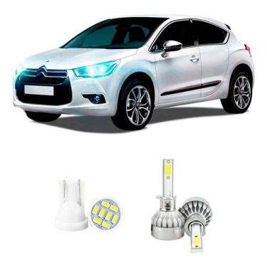 Imagem de Lampada Led Farol Alto Citroen Ds4 2013 A 2016 20000lm - V10, Branco